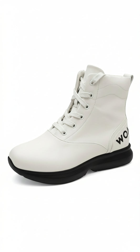 White and Black WOA Boot